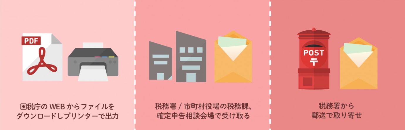 確定申告書の入手法