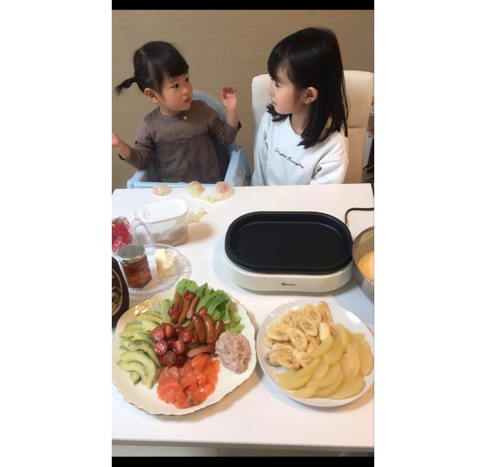 パラナビ杉森・家族でホットプレート