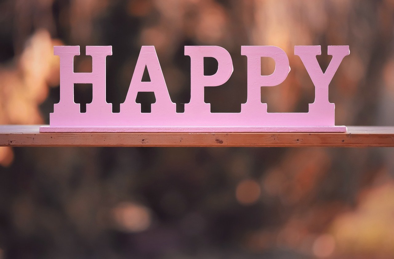 HAPPYの文字