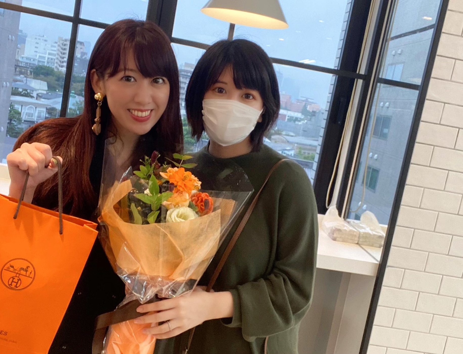 飯田さんの誕生日にオフィスへ