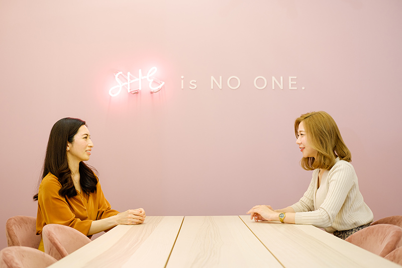 SHE_machikoさんと金井さん
