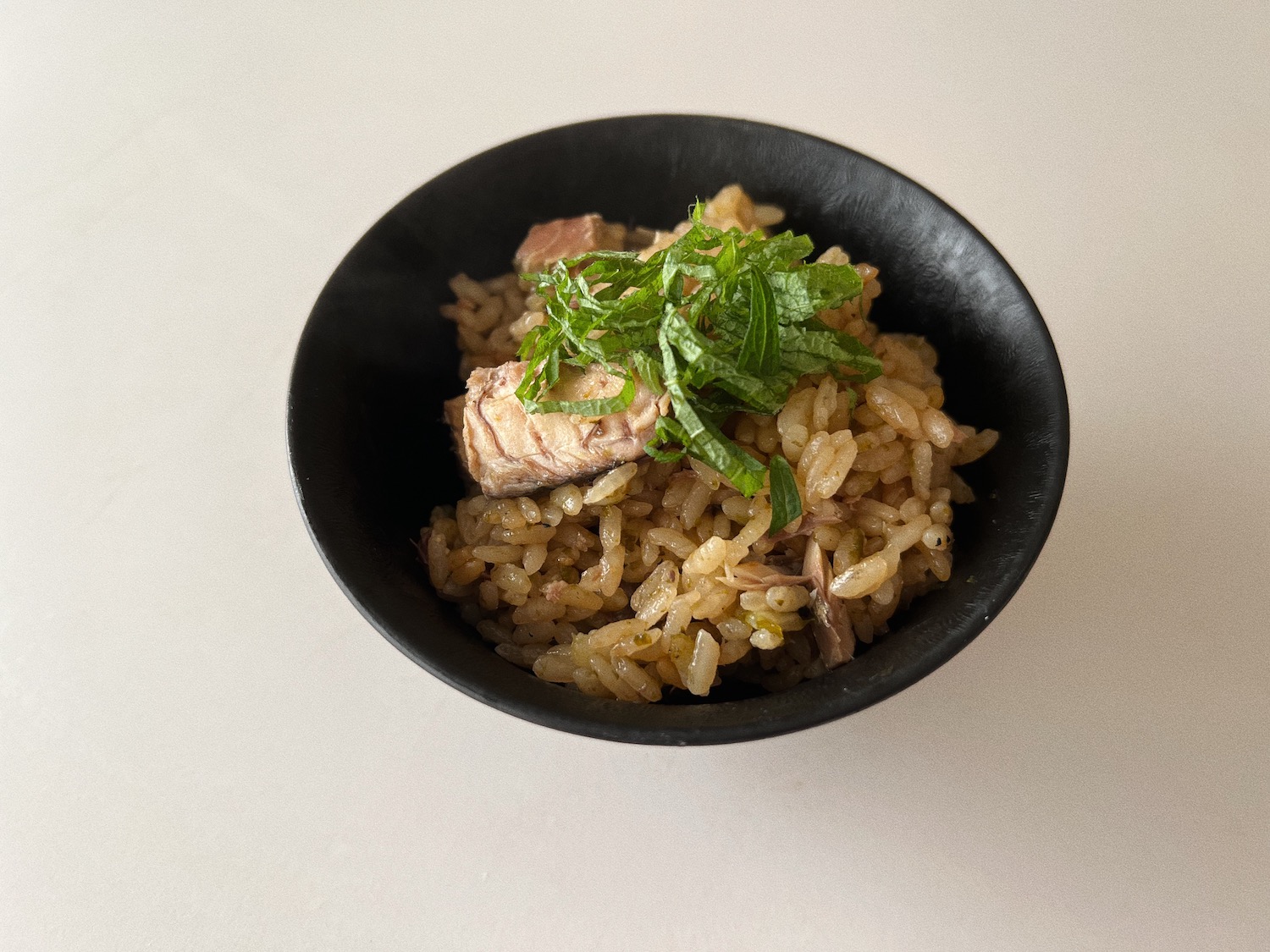 鯖缶のりつく炊き込みごはん